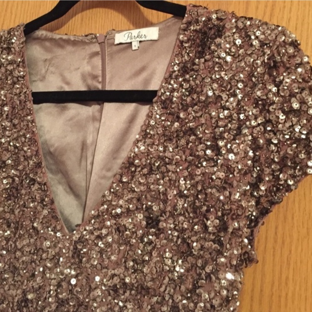 Parker Serena Sequin cocktail Dress